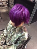 ゾーマ(ZOUMA) ショートレイヤー　刈スタイル　紫　ＴＲＩＣＫＳＴＹＬＥ