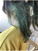 【NAiVE hair】インナーカラーグリーン