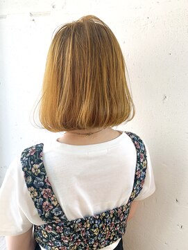 ヘアーワークス ヘルム 渋谷店(HAIR WORKS HELM) [HELM渋谷]オレンジボブ