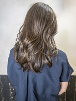 オースト ヘアー ステラ 新宿店(Aust hair Stella)&nbsp;大人かわいいルーズウェーブロング×セピアグレージュ　k