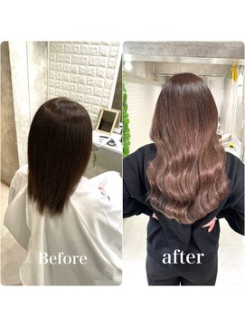 ニノ(nino) 【NINO】シールエクステ/アッシュブラウン/ヨシンモリ