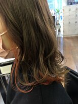 フレンズ 環状通東店(friend's) ミディアム ショコラアッシュ インナーオレンジ