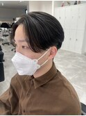 前下がりセンターパート