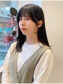 顔周りカット*おくれ毛カット*レイヤースタイル*地毛風カラー