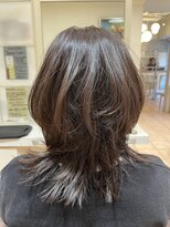 バサ 久米川店(BASSA)&nbsp;大人ミディアムウルフレイヤー/質感再生カラー