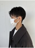 メンズカット/センターパート/刈り上げ