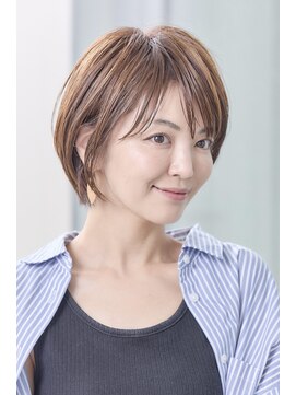 ミチオ ノザワ ヘアサロン ギンザ(Michio Nozawa HAIR SALON Ginza) 30代40代小顔カットショートボブ丸みグレーベージュ