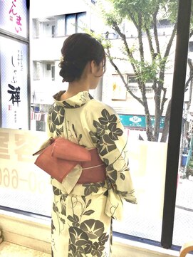 ヒデ美容室 浴衣ヘアアレンジ