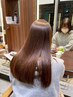 【ブリーチなし】透明感カラー+2stepトリートメント