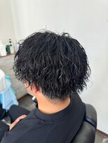 エイト(AITE)&nbsp;ベリーショート/ダークアッシュ/ニュアンスパーマ/韓国マッシュ
