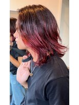 ダブル アンダーバー サロン(W_SALON) 【W_SALON 河原町】グラデーション/レッド/髪質改善/men'sボブ