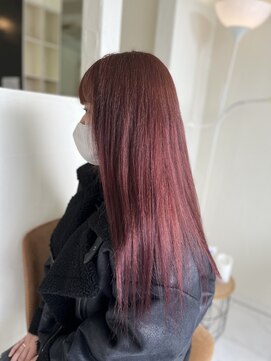 ラブユイット(LOVE HUIT) ピンクレッド！(ブリーチ歴あり)