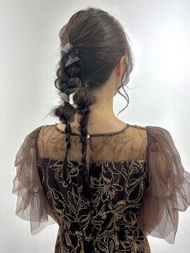 ハル 南平岸(HARU) 結婚式ヘアアレンジ 大人ツイン