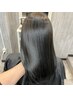 ツヤ感縮毛矯正(ストレート)+カット+美髪トリートメント￥14300