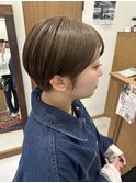 オリーブ/ショートヘア