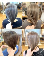 ワン エイティー ディグリース 恵比寿(180°One Eighty Degrees.)&nbsp;ハイライト/ロングストレートver./白髪ぼかし