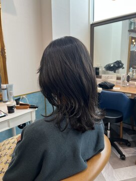 ロンドアベニール 北千住(Lond avenir) 髪質改善縮毛矯正レイヤーカット顔周り前髪韓国ミニウルフ/池袋