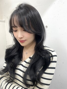 シーン(seen) 【ダークグレージュ】くびレイヤーカットブルージュ透明感カラー