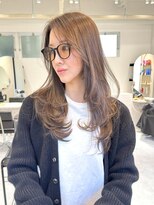 ルル(loulou)&nbsp;レイヤーカット☆ブリーチなしラテベージュカラー