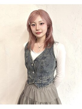 ノットイコール(not equal) 淡いpink color