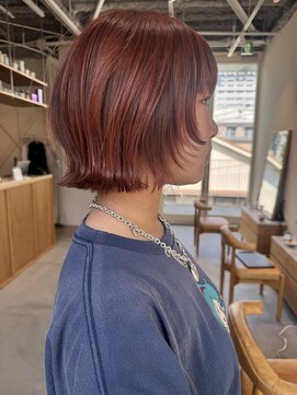 エルム 原宿 表参道(yelm) 暖色カラー/ミニボブ/フェイスレイヤー