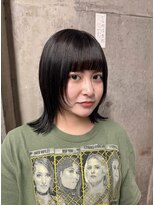 アジリ(agili)&nbsp;顔周り/レイヤー/暗髪/オリーブブラウン/アッシュ/外ハネボブ