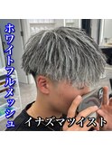 ホワイトメッシュ/イナズマツイスト