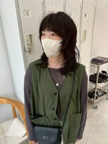 ヘアデザイン ソラ(Sola)&nbsp;小顔レイヤーカットくびれハッシュカットミディアムゆるふわヘア