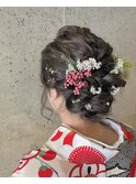 卒業式ヘアアレンジヘアセット