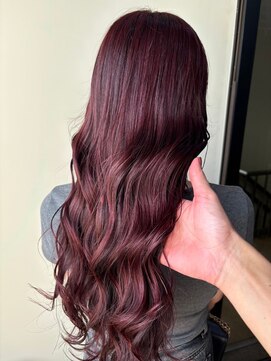 エイミー(Aimee) Aimee 町田　ラベンダーピンク×レイヤーカット