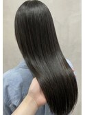 黒髪メテオカラー◎冬の艶髪ロング×髪質改善ストレート