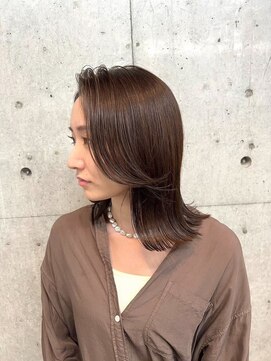 オーサム 下北沢(THE AWESUM) 大人ミディ/レイヤーカット/ブラウンベージュ[下北沢/下北沢駅]