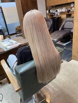 コモレビ(komorebi)&nbsp;【山本智文】ロングホワイトブロンドカラーケアブリーチ