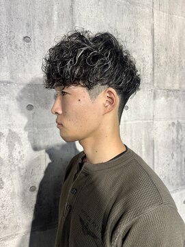 メゾンフォーメン(Maison for men) スペインカール×ホワイトメッシュ