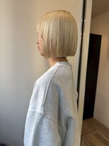 ブリックバイブレイス 千葉 千葉中央(brick by brace)&nbsp;ミルクティーブロンド/ダークブルー/デジタルパーマ/千葉駅