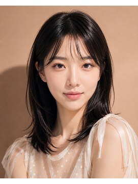 ヘアーメイク スリー(Hair Make 3) ミディアム成人式髮型シルバーアッシュ髪型ショート40代髪型