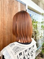 シャポン&nbsp;プレミアム縮毛矯正×外はねレイヤーボブ