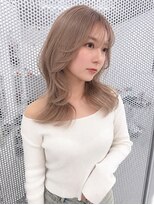 ゲーム 梅田(GAME) レイヤーカット/ミルクティーベージュ