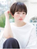 小顔ヘア ショートマッシュ