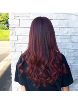 アールトゥーヘアー(art To Hair) 赤ピンク×ロング