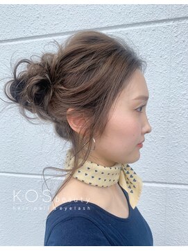 ケーオーエスビューティー(K O S beauty) ルーズおだんごアレンジ