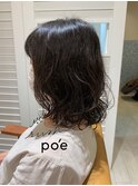ミディアムボブパーマ