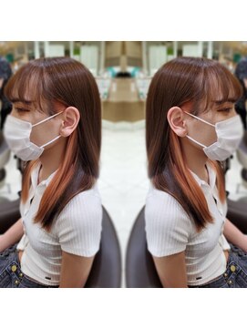 アッシュ 津田沼(Ash) インナーカラー(シルクオレンジ)