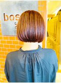 boscoあべ   ワンレングスボブ