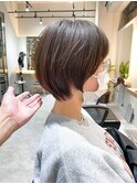 丸みのある大人可愛いショート［新百合ヶ丘］
