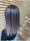 #黒髪#ボブルフ#ネビージュ#小顔#ワンレン