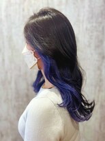 テトテ 門戸厄神店(tetote)&nbsp;【tetote村山のサロンスタイル】インナーカラーブルー