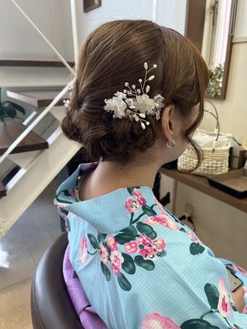 コアフィールフィス(COIFFURE fils) 《見附　今町》浴衣ヘア　クイックアップ　シニヨン