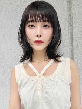 ミンクス渋谷スマートサロン(MINX shibuya smart salon) イメチェン前髪小顔こなれミディ_渋谷/表参道