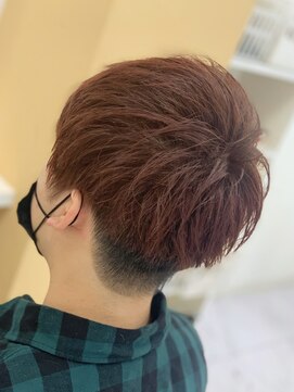ヘアポジションにかほ ワインレッドカラー